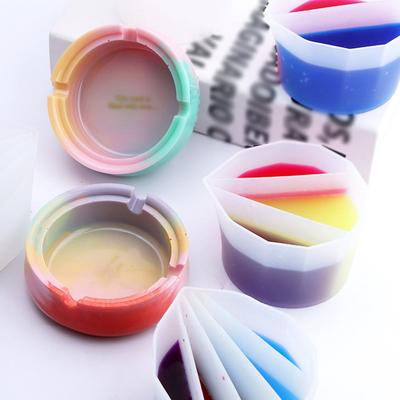 Für ein besseres Leben 1 Stück Transparent DIY Kristallfarbe Tasse Epoxidharz Weiche Silikonform Gemischt Passend Waschbar und Wiederverwendbar