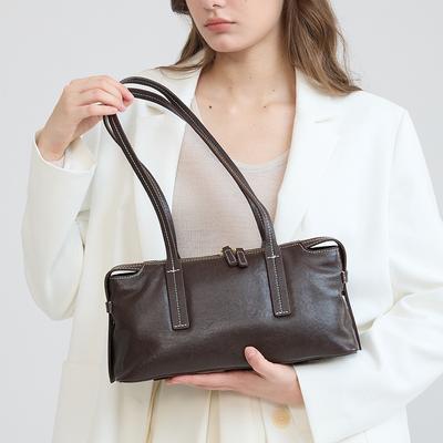 Echte Leder Business Casual Achseltasche - Hochwertige Damen-Schultertasche