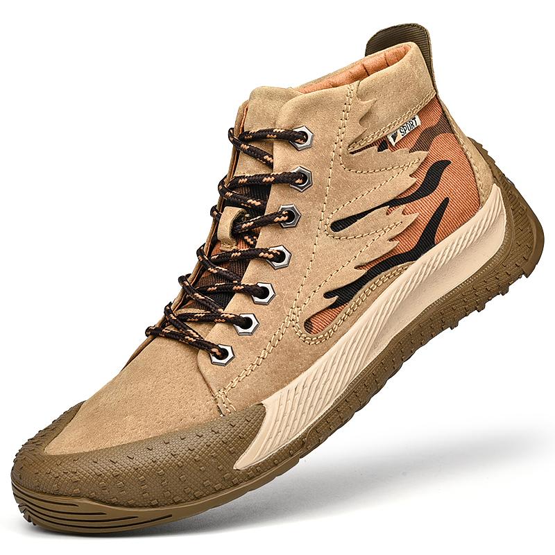 Men's New Leather Outdoor Sports Shoes Casual Shoes Business Leather Board Shoes Boots