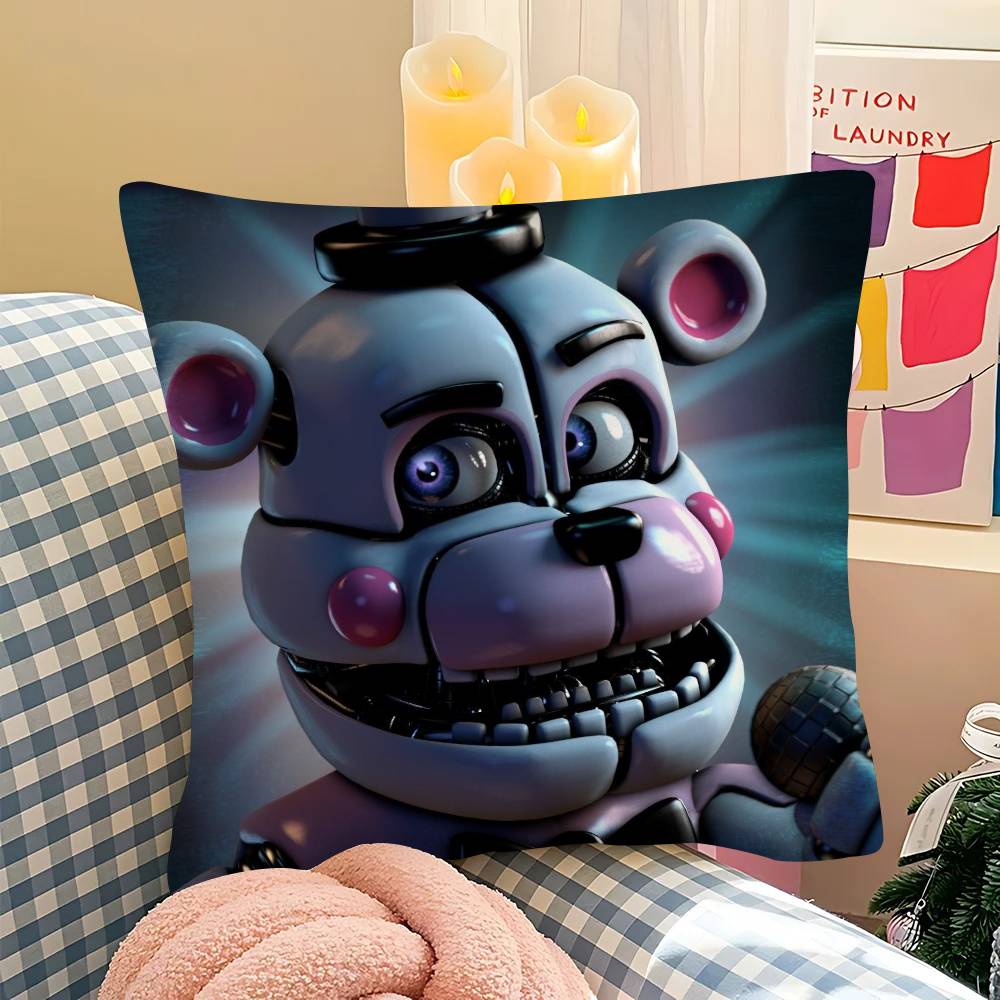 1Pc F-Fnaf Five-Nights-At-F-Freddys Pillow Case Fashion Square Pillowcase Bedroom Sofa Room Ins Decoration Leisure