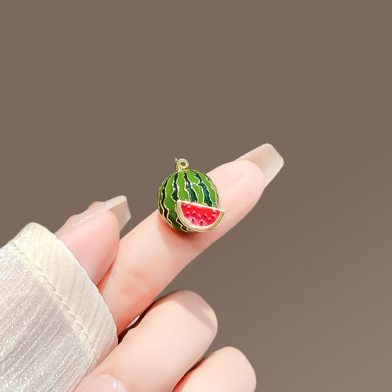Enamel Small Watermelon Brooch, Cute Fruit Pin for Girls, Secure Clothes To Prevent Exposure, Clasp The Neckline and Corsage