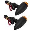 Motorcycle Waterproof Turn Signal Light Indicator Lamp Modification Accessory (Black)