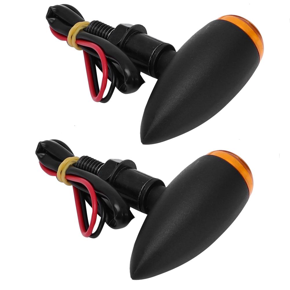 Motorcycle Waterproof Turn Signal Light Indicator Lamp Modification Accessory (Black)