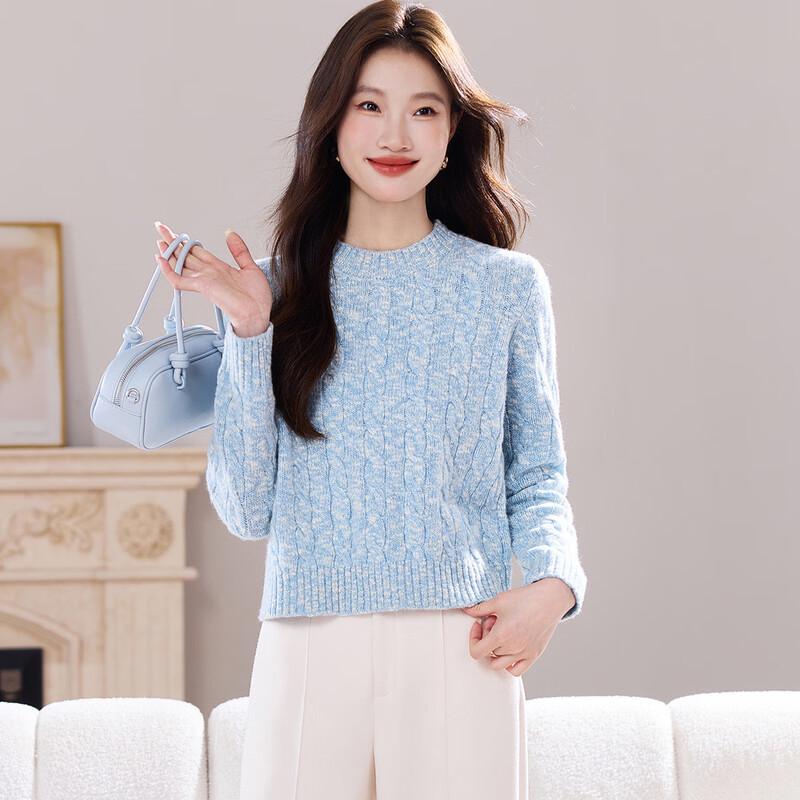 

Srcr Women s 100% Wool Round Neck Sweater XL