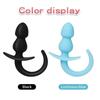 Plug Anal Queue de Chien Lumineuse Perles Anales Silicone Souple Plug Anal Queues de Chiot Dilatateur Anal Massage Prostatique Jouets Sexuels pour Femme Homme