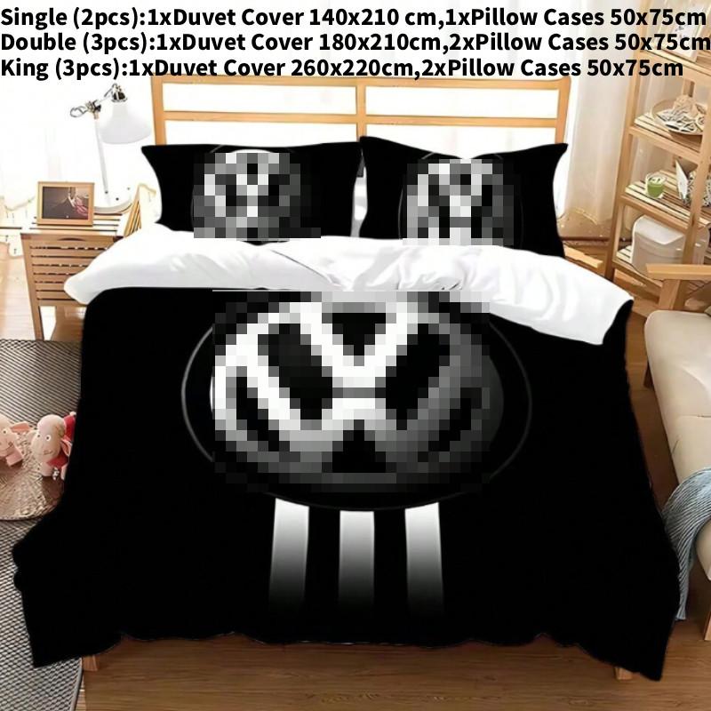 

Volkswagen Digital Print Bedding Set With Active Dyeing Technique For Modern Home Decor Single(140x210cm)