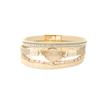 Crystal Rhinestone Vintage Ethnic Beaded Magnetic Clasp Leather PU Bracelet Women Men