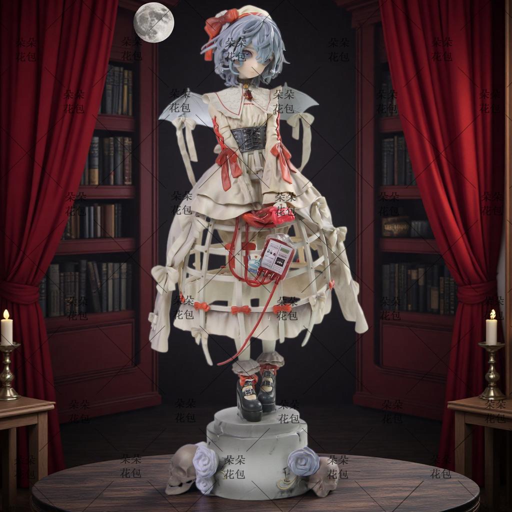 Touhou Project Remilia Scarlet Anime Figure Short Hair Vampire Girl Statue Collectible Desktop Decor Model Toy For Otaku Fans