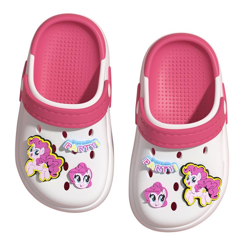 My Little Pony Pinkie Pie women's clogs for outdoor wear, beach children's non-slip sandals, girls' closed-toe slippers