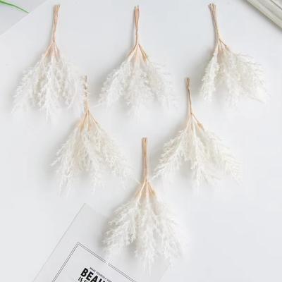 Artificial Plants Golden Silvery Fake Branch Wreath Home Wedding Bridal Bouquet Room Accessory Decor Photography Props Scrapbook