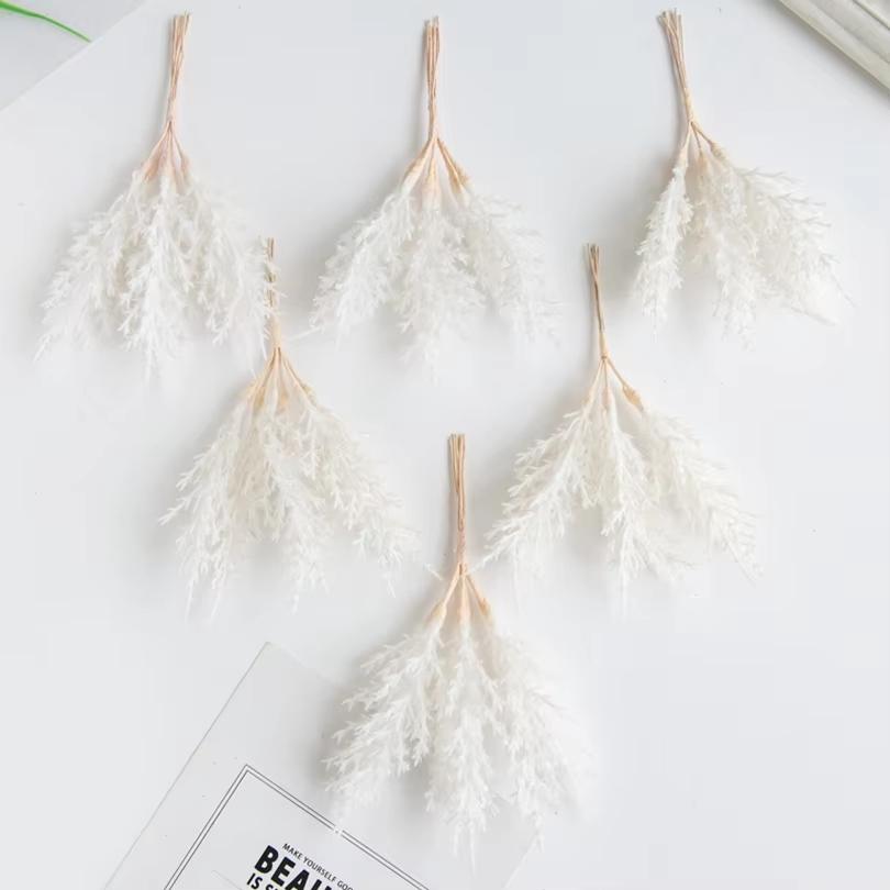 

Artificial Plants Golden Silvery Fake Branch Wreath Home Wedding Bridal Bouquet Room Accessory Decor Photography Props Scrapbook 2pcs білий