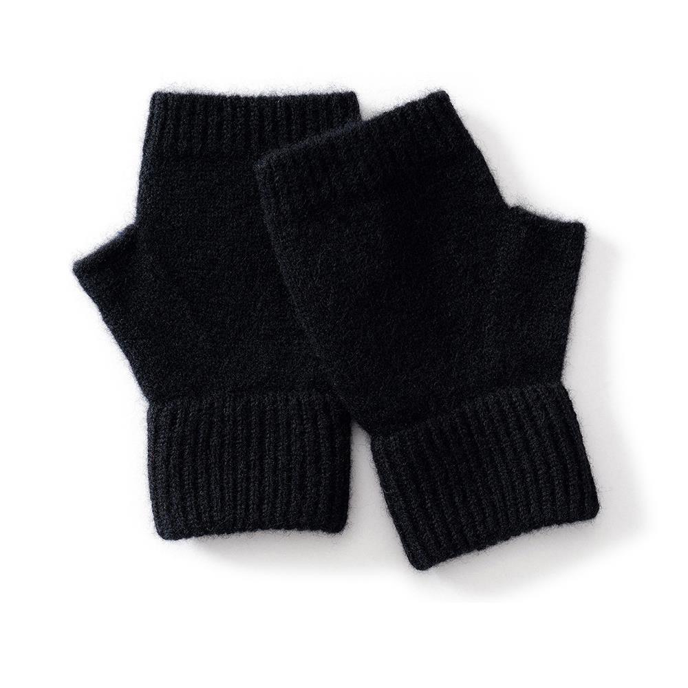 Soft 100% Wool Knitted Gloves for Women Men Winter Fingerless Mittens Simple Solid Thermal Outdoor Half Finger Gloves
