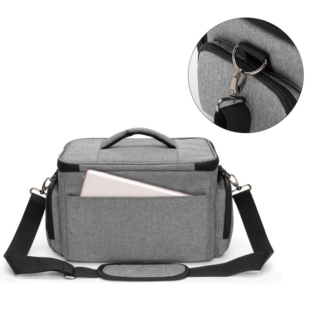 Luxja Sewing Large Capacity with Shoulder for Sewing Tool Storage and Bag Gray Box/Sewing Bag, Strap, Transport, Only,