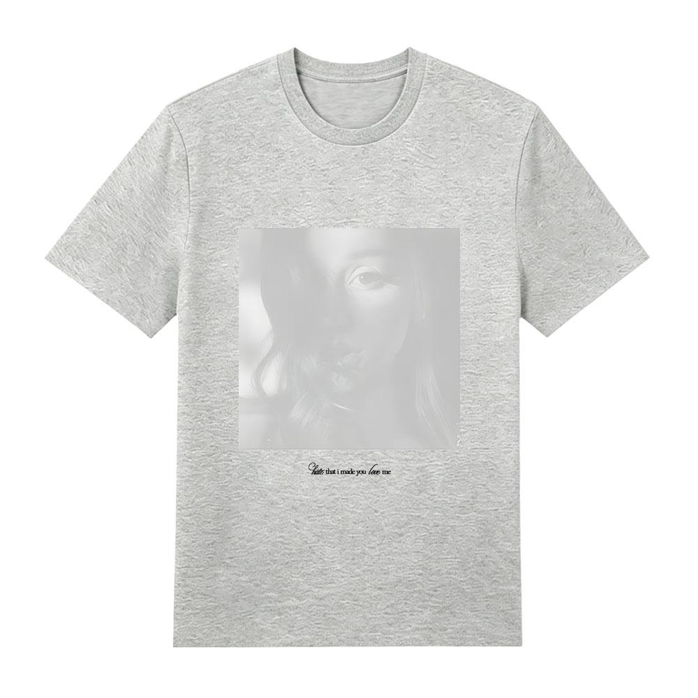 Ariana Grande Odio Che Ti Ho Fatto Amare Baby Tee Uomo Donna Casual Alta Qualità Moda Retro Magliette in Cotone Ampio Streetwear