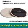 4Pcs Plastic Sliding Foot Pad Square/Round Furniture Leg Protection Pad Slide Wear-Resistant Floor Protection Foot Cover