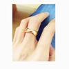 Gold Triple Twist Open Ring for Women