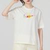 Nike Logo Print Casual Round Neck Short Sleeve T-Shirt Women Tops Beige FB8192-133