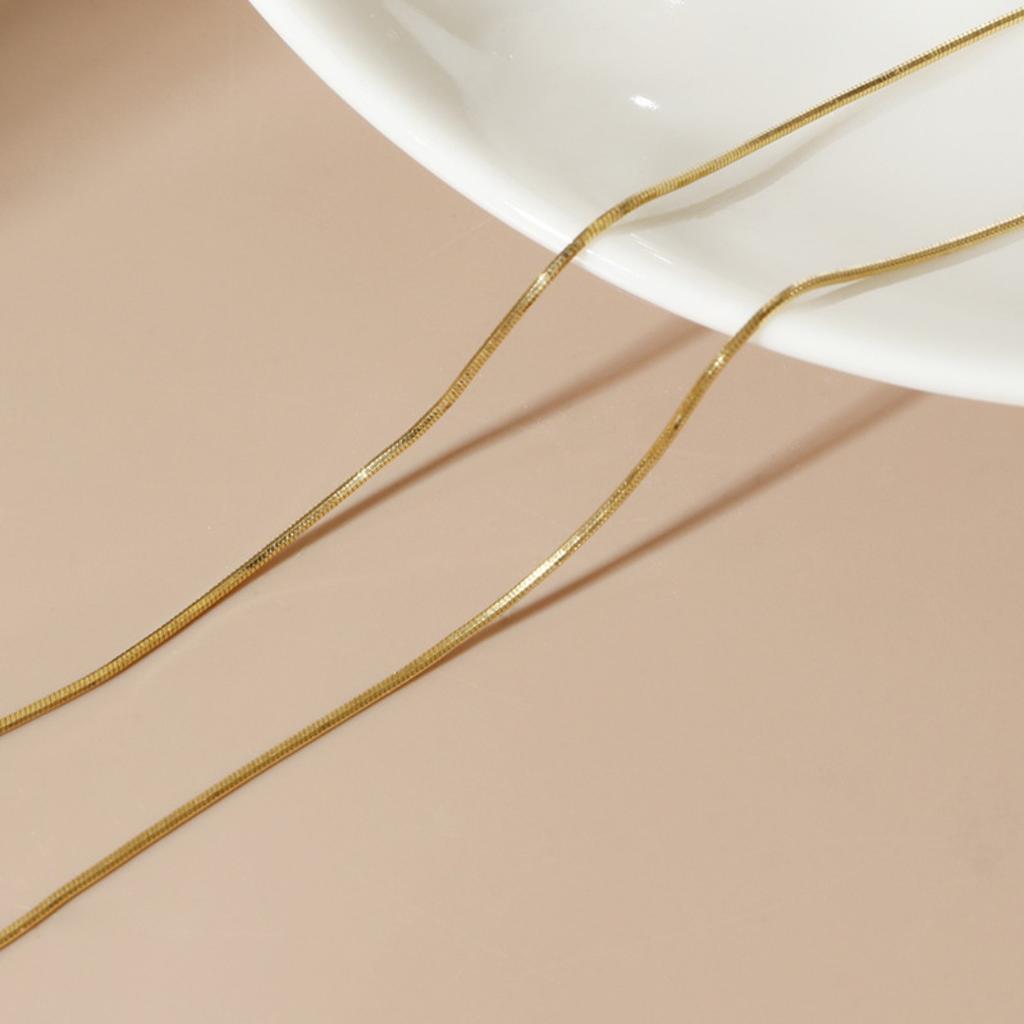 S925 Sterling Silver Necklace Accessories Women's Silver Snake Bone Chain Italian Light Luxury High-end Jewelry