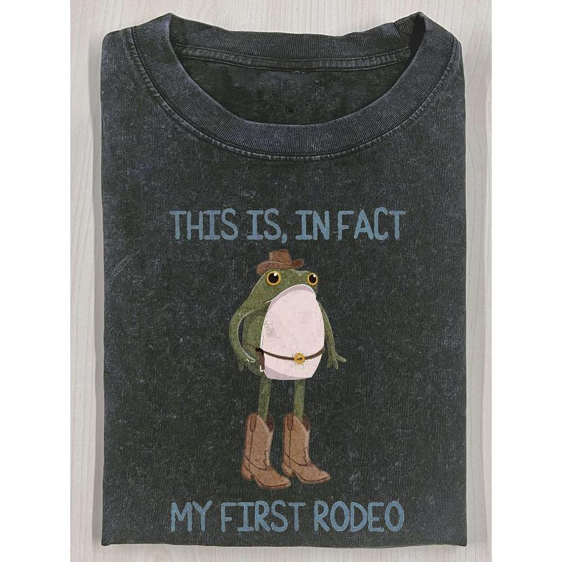 

European sizes Men s Water Washed Printed T-Shirt with Frog Denim Design, Vintage Fashion Brand Tee, Perfect Thickness for Summer, Ideal Festival Gift S чёрный