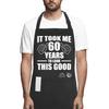 60th birthday gifts for women Men, Funny Chef Aprons with Pockets for 60 year old birthday gift