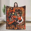 Super Warm Flannel Blanket for Kids and Adults Lucifer Morningstar Anime Themed Bedding Throw for Sofa Couch Chair or Bed Cover