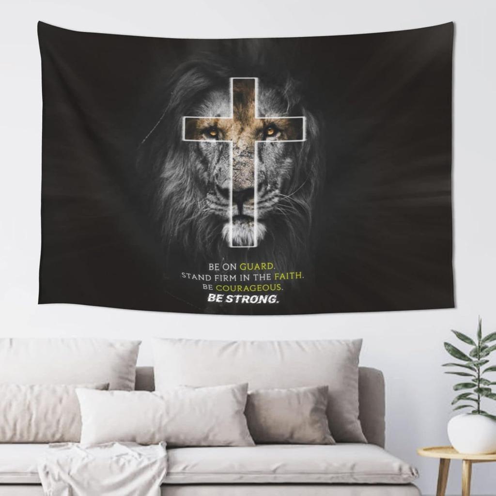 Christian Wall Art Wall Tapestry for Bedroom Aesthetic Christian Gifts for Women Faith Christian Decor Bible Verse Wall Art