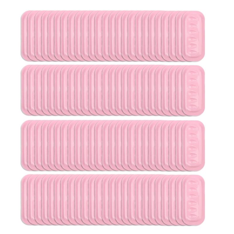 

100pcs Eyelash Glues Holder Tray Silicone Palette Accesories For Makeup Artists And Lash Extension Accessories темно-розовый
