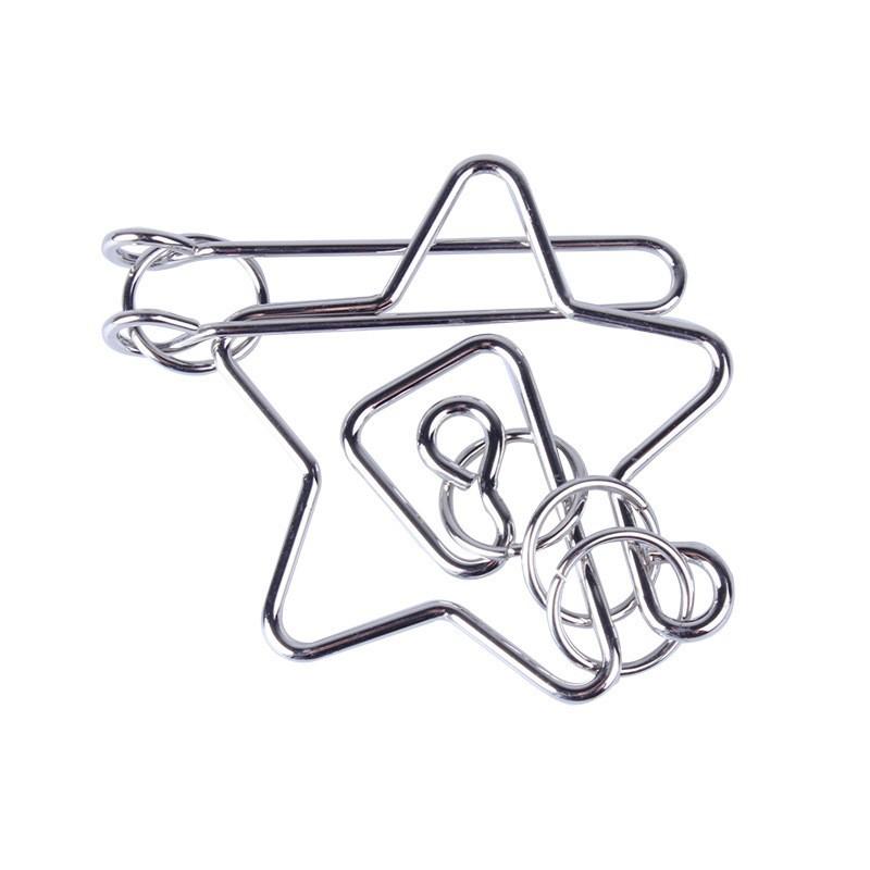 Nine-ring Puzzle Toys with High Difficulty To Untie The Rings, Loop-shaped Ring Intelligence Toy To Untie The Rings