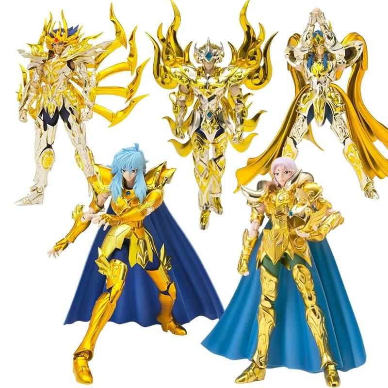 Anime Saint Seiya Figure Gold Aphrodite Aiolia Camus Death Mask PVC Boxed Children's Toy Collection Decorative Decoration