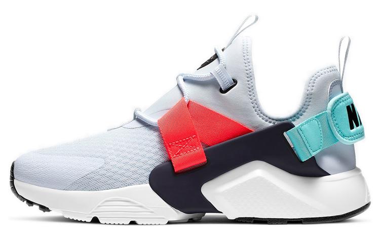 Nike Air Huarache City Low Gray Light Green Dark Red Women s AH6804-015 36.5