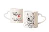 West Highland White Terrier, Westie, Westy - Cup with a Dog, Adorable Cup with a Heart-shaped Handle, Universal Gift from the Brand