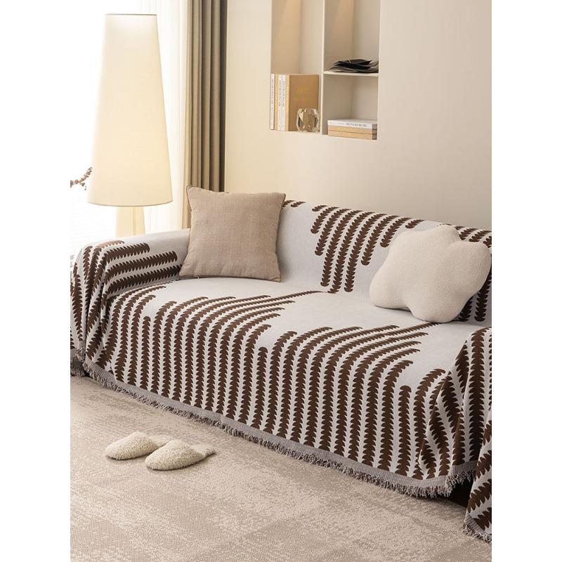 Sofa Cover Cloth Towel Blanket Full Cover Double-sided Chenille All-season Cushion Chaise Universal Sofa Cover Full Cover