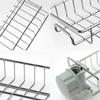 Adjustable Kitchen Drainer Rack Steel Sponge Holder Storage Organizer Soap Dish Sink Faucet Drying Rack Bathroom Accessories