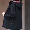 Windbreaker Hooded Coats Oversized Jackets Women's Spring Autumn Fashionable Outerwear for Mums Women's Tops