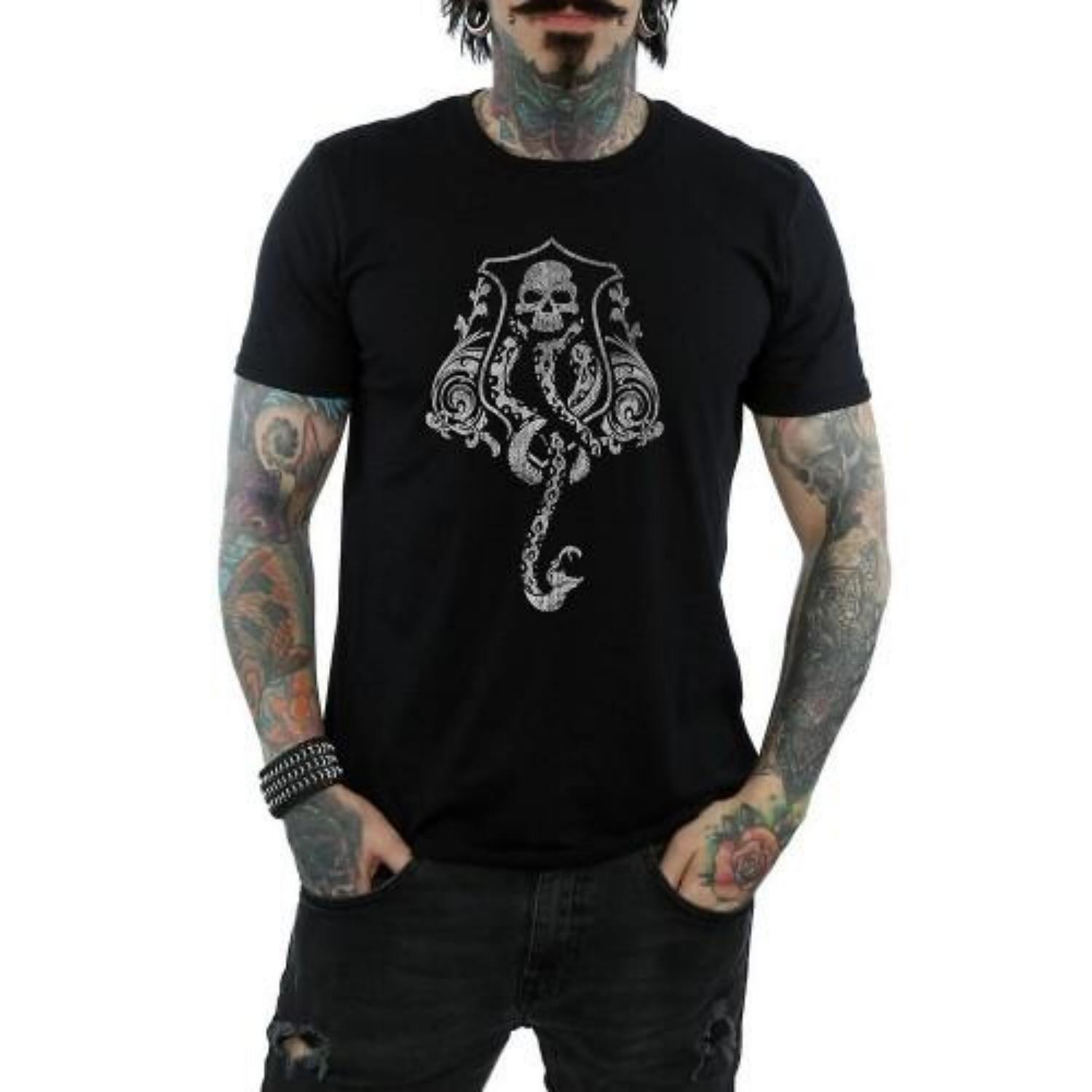 HARRY POTTER Mens Dark Mark Cotton Logo T-Shirt XXXXL