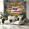 Philips Sport Vereniging Custom Name Wall Tapestry Aesthetic Wall Hanging Printed Fabric Blanket Decorative Tapestries for Bedroom Living Room Home De
