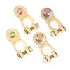 2Pcs M8 M10 Car Battery Terminal Wire Clamps Brass Positive Negative Top Post Connectors Battery Terminal Clips