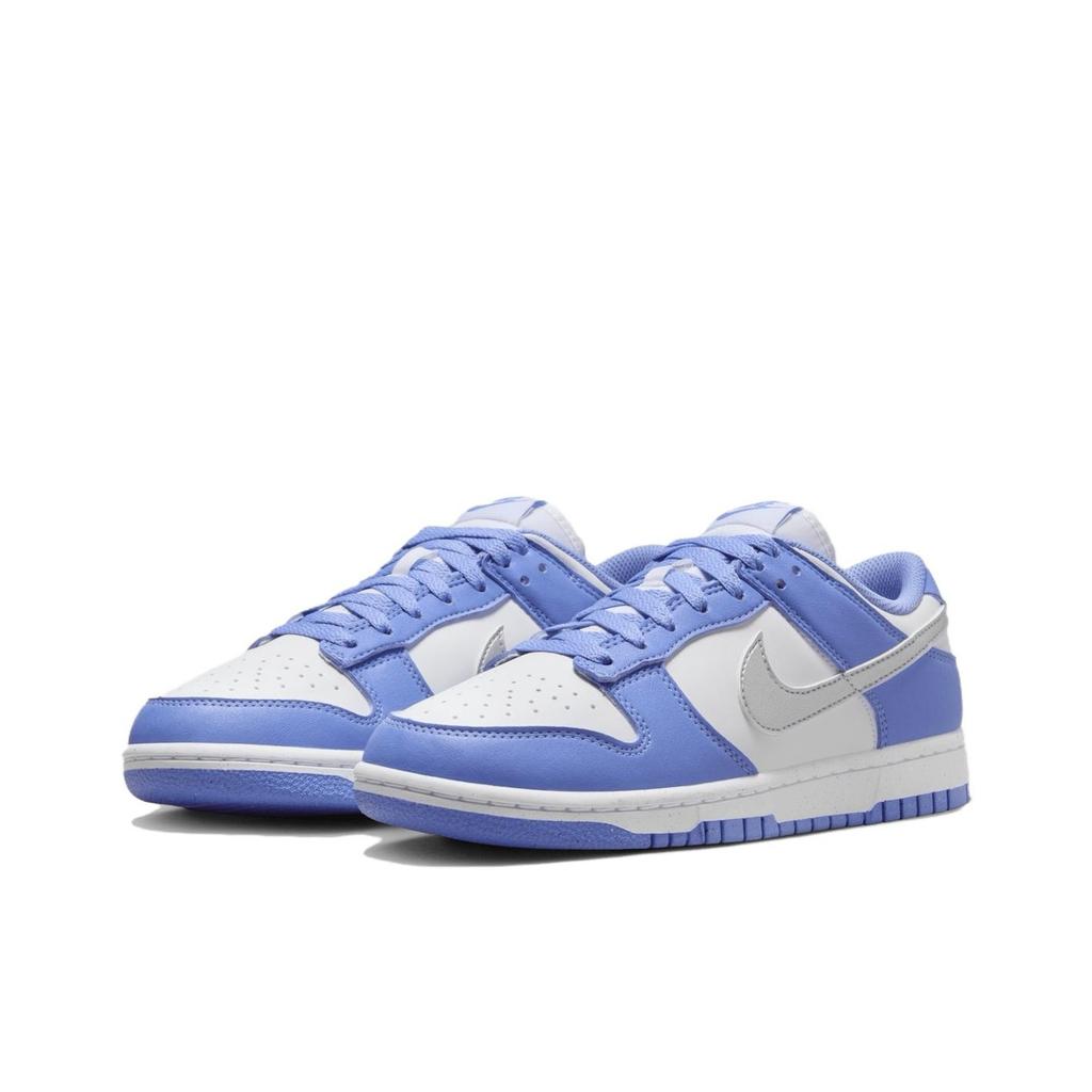 Nike Dunk Low Next Nature Royal Pulse Sneakers da Donna Blu Bianco Argento Metallizzato DD1873-402