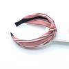 Korean Style Women's Striped Criss-Cross Bow Headband for Yoga & Face Washing