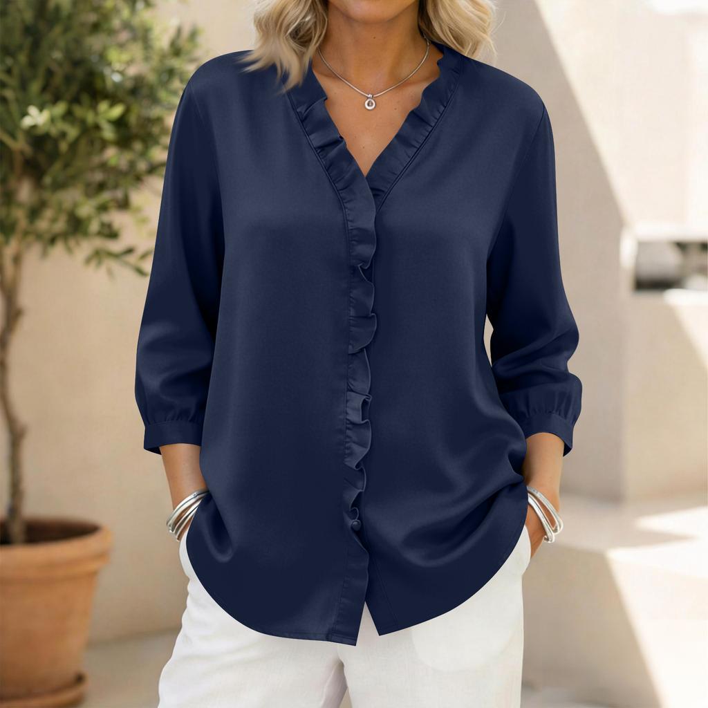 Women's 3/4 Sleeve Shirts Graphic Tees Shirts Casual Basic Tops Pullovers