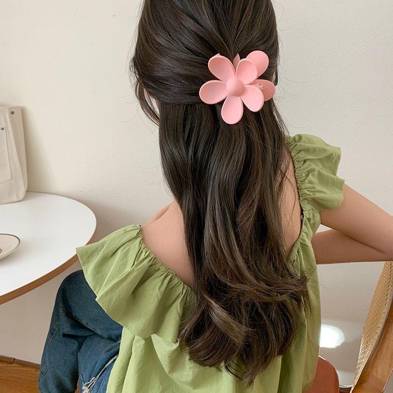 Sweet Flower Claw Clip Fashion Shark Clamp Hair Clip Large Hairpins Barrettes For Women Ponytail Headwear Girls Hair Accessories