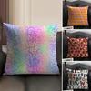 English Letters Fashion Cushion Cover Natural Linen Organic Fabric Double-Sided Printing Sofa Home Decor Gift Pillow Case