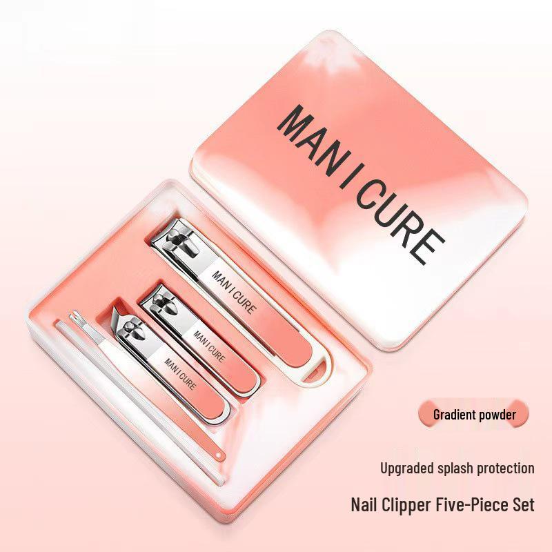 7-Piece Portable Anti-Splash Nail Clipper & Manicure/Pedicure Set