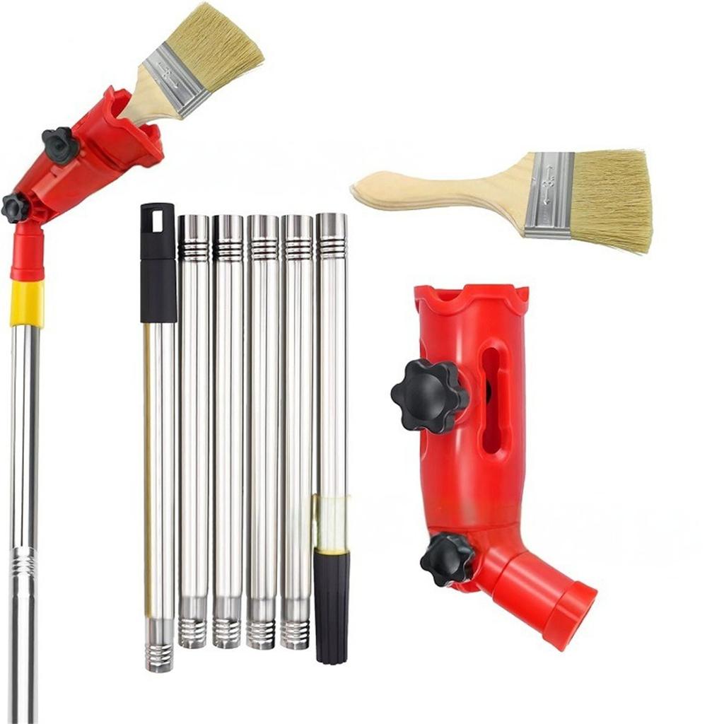Multi-Angle Paint Brush Extender with Extension Pole Handheld Painting Tool Paint Roller Extender