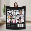 P1Harmony Cartoon Members Kpop Collage Blanket Flannel All Season  Breathable Warm Throw Blankets for Sofa Couch Rug Piece