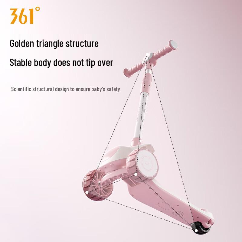 361° Kids Foldable 3-Wheel Scooter