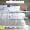 2/3 Pieces of Fashionable, Simple and Versatile Solid Color Jacquard Patterned Quilt Cover Three-piece Set, Suitable for Bedroom