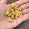 Gold Sand Alloy Ingot Basin Ornament for Wealth Attraction & Home Gifts