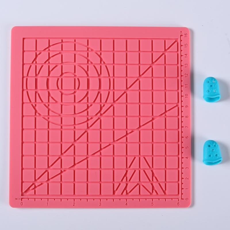 3D Baskı Kalemi Silikon Mat Kendin Yap 2 Parmak Koruyucu ile Şablon Çizim Aracı Silikon Ped Çocuklar Yetişkinler İçin Çizim Araçları