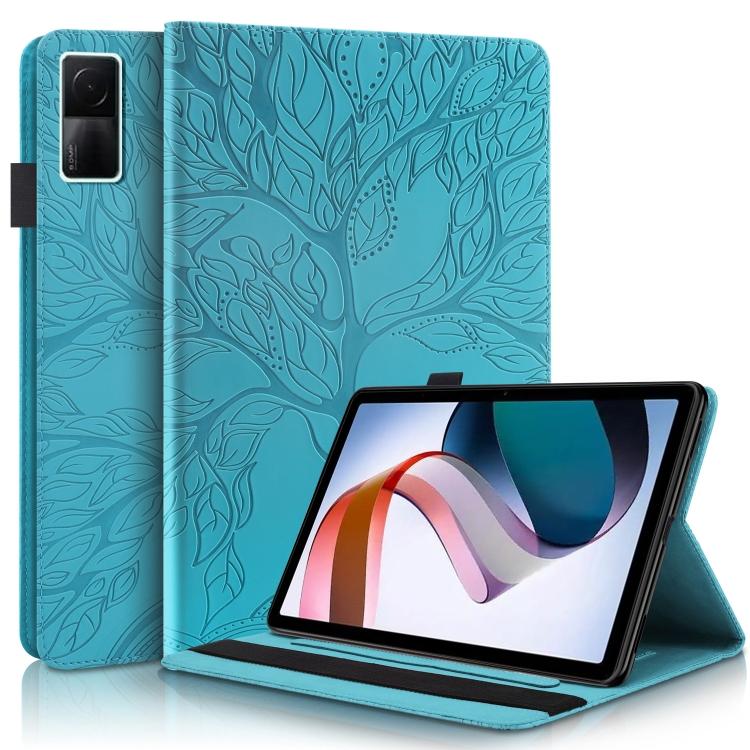 Custodia in Pelle a Flip Orizzontale con Supporto Serie Albero della Vita per Xiaomi Redmi Pad 10.61